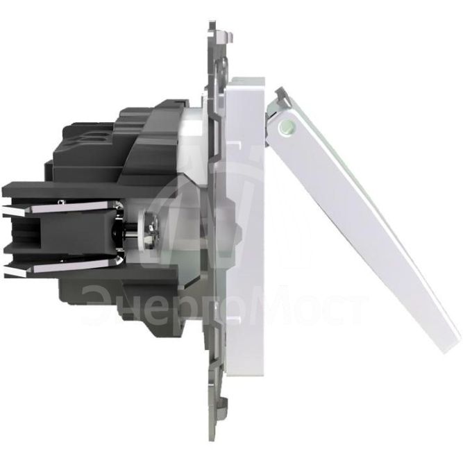 Розетка 1-м СП Pixel 16А IP20 с заземл. защ. шторки с крышкой механизм перламутр. TOKOV ELECTRIC TKE-PX-R1ZSW1-C04