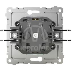 Розетка 1-м СП Pixel 16А IP20 с заземл. защ. шторки с крышкой механизм перламутр. TOKOV ELECTRIC TKE-PX-R1ZSW1-C04