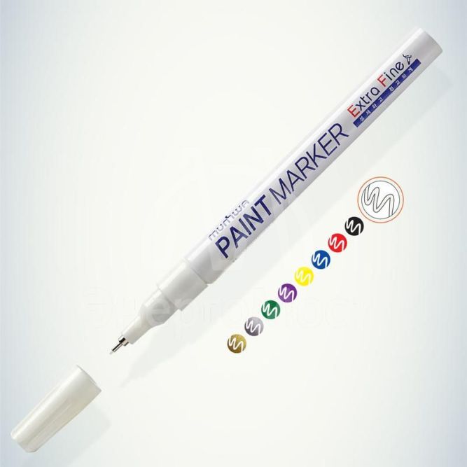 Маркер-краска Extra Fine 1мм нитро-основа бел. MunHwa Б0048236