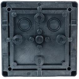 Коробка распределительная 140х140х76мм IP66 в комплекте с клеммным рядом 10х10кв.мм 76А черн. Extherm JB-100-BL