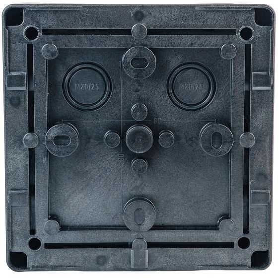 Коробка распределительная 140х140х76мм IP66 в комплекте с клеммным рядом 10х10кв.мм 76А черн. Extherm JB-100-BL