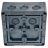 Коробка распределительная 140х140х76мм IP66 в комплекте с клеммным рядом 10х10кв.мм 76А черн. Extherm JB-100-BL