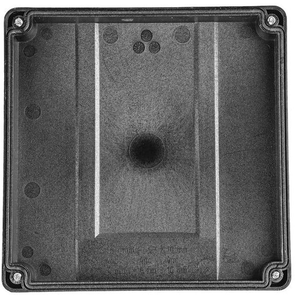 Коробка распределительная 140х140х76мм IP66 в комплекте с клеммным рядом 10х10кв.мм 76А черн. Extherm JB-100-BL