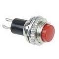 Выключатель-кнопка металл 220В 2А (2с) (ON)-OFF d10.2 красн. Mini (RWD-213) Rexant 36-3331