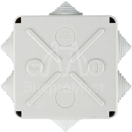 Коробка распаячная ОП 100х100х50 IP44 KM41233 (6 каб. ввод.) IEK UKO11-100-100-050-K41-44