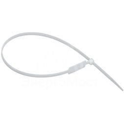 Хомут 4.8х370мм P6.6 маркерный бел. (уп.100шт) IEK UHH14-D048-370-100-K01
