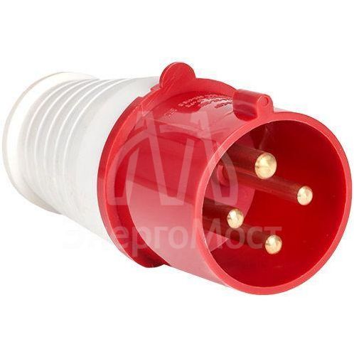 Вилка эл. каб. 16А 3P+РЕ 380В IP44 (014) EKF ps-014-16-380