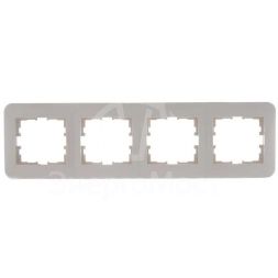 Рамка 4-м KARINA LIFE горизонт. крем. LEZARD 708-0300-149