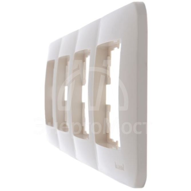 Рамка 4-м KARINA LIFE горизонт. крем. LEZARD 708-0300-149