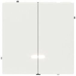 Выключатель 2-кл. KANT с подсветкой бел. магнолия DKC 7000134