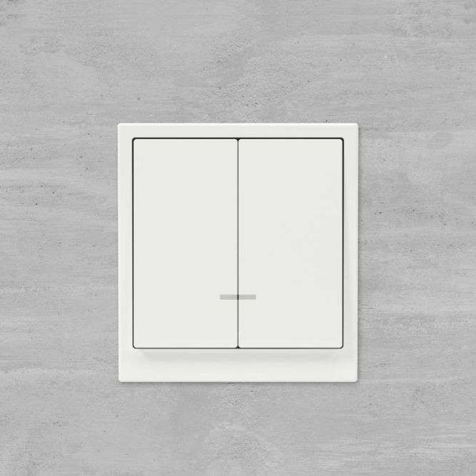 Выключатель 2-кл. KANT с подсветкой бел. магнолия DKC 7000134