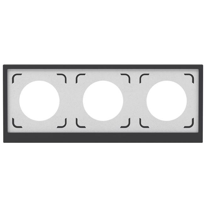 Рамка 3-м KANT IP44 черн. уголь DKC 7012946