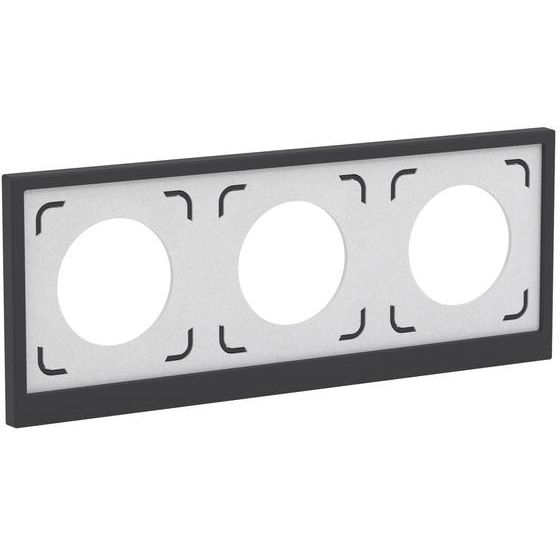 Рамка 3-м KANT IP44 черн. уголь DKC 7012946