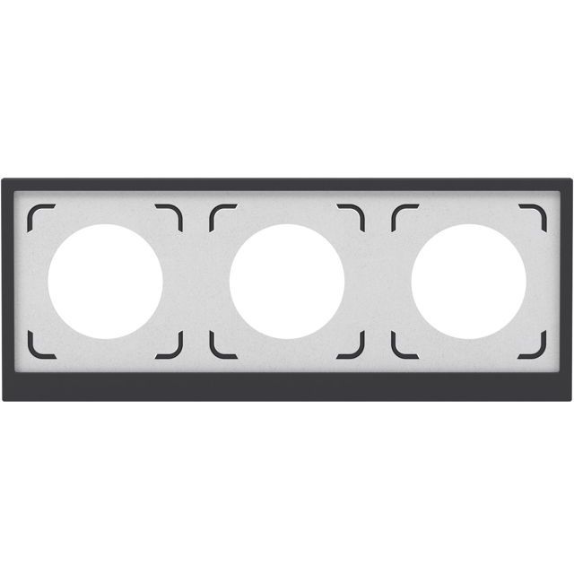 Рамка 3-м KANT IP44 черн. уголь DKC 7012946
