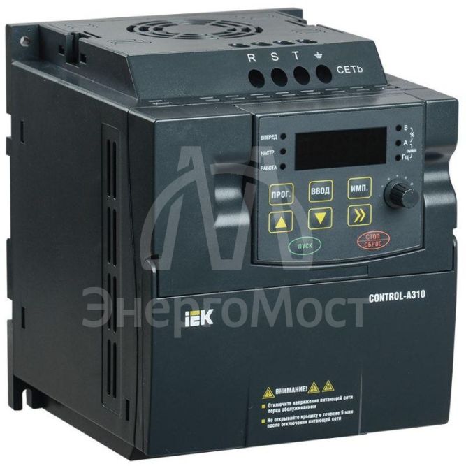 Преобразователь частоты CONTROL-A310 380В 3ф 0.75кВт 2.3А IEK CNT-A310D33V0075TEZ