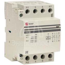 Контактор модульный КМ 40А 2NО+2NC (3 мод.) PROxima EKF km-3-40-22