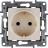Механизм розетки 1-м СП Etika 2К+З 16А с заземл. винт. зажимы сл. кость Leg 672321