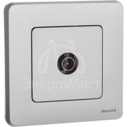 Розетка телевизионная оконечная TV Inspiria 10дБ 5-862мГц механизм алюм. Leg 673872