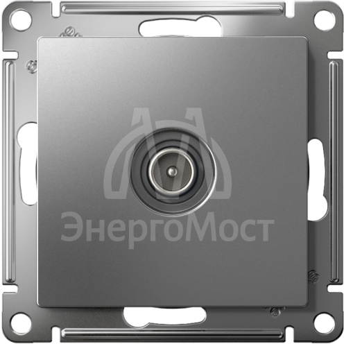 Розетка телевизионная оконечная TV AtlasDesign 1дБ механизм сталь SE ATN000991