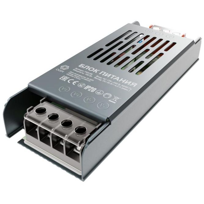 Блок питания 24В 100Вт 175-240В 4.2А IP20 138х49х24мм OGM PS3-59