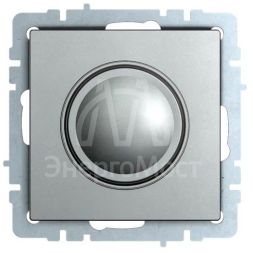 Светорегулятор СП BRITE пов-наж. 600Вт СС10-1-0-БрС сталь IEK BR-D20-0600-K46