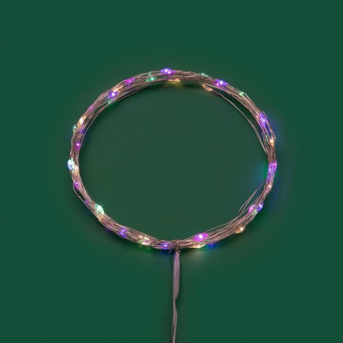 Гирлянда светодиодная Роса 5м 50 LED мультиколор IP20 2хАА (в комплект не входят) Neon-Night 302-069