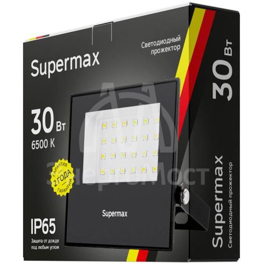Прожектор светодиодный Supermax SPR 30Вт 6500К 3000лм IP65 КОСМОС S_PR_LED_30