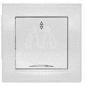 Выключатель проходной 1-кл. СП Бриллиант 10А IP20 с подсветкой бел. UNIVersal 7947380