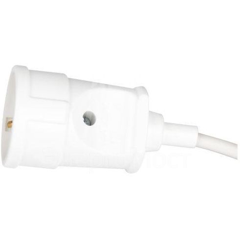 Удлинитель-шнур 1х5м без заземл. 6А IP20 UX(6)-1-5m ПВС 2х0.75 Эра Б0039820