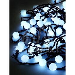 Гирлянда &amp;quot;Шарики&amp;quot; 15м OLDBL100-W-E 100 бел. светодиодов соединяемая до 3шт уличная SHLights 4690601004307
