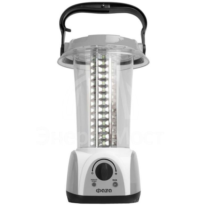 Фонарь кемпинговый AccuF5-L84-gy 84х0.5Вт SMD 20-450лм 4В 1.6А.ч  IP20 кемпинговый диммер ручка вращающаяся на 180град. сер. ФАZА 5034372