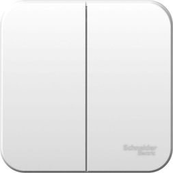 Выключатель 2-кл. ОП Blanca 6А IP20 (сх. 5) 250В с изолир. пластиной бел. SE BLNVA065011