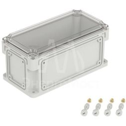 Корпус 300х150х146мм IP67 с прозр. крышкой 21мм с фланцами пластик. DKC 531211