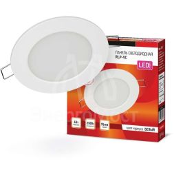 Светильник светодиодный RLP-VC 6Вт 230В 6500К 420лм 95мм IP40 панель круглая бел. IN HOME 4690612024516