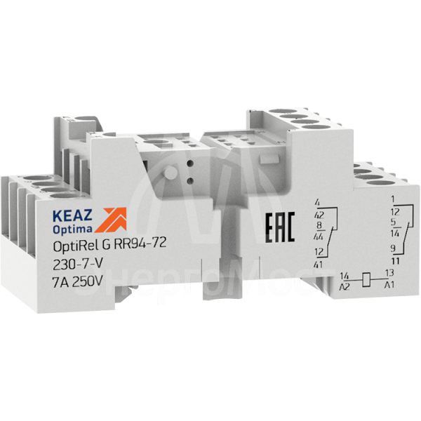 Розетка для реле OptiRel G RR94-72-230-7-V КЭАЗ 281170