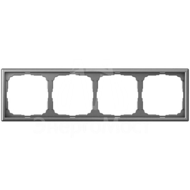 Рамка 4-м ArtGallery универс. сталь SE GAL000904