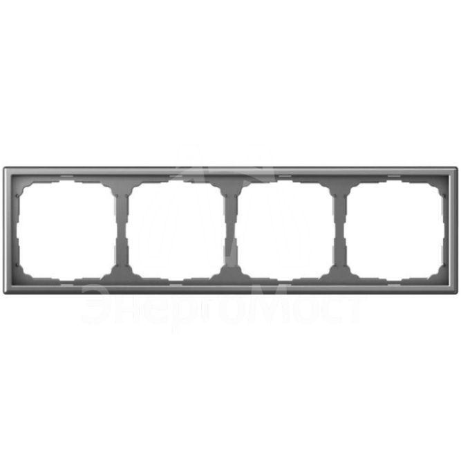 Рамка 4-м ArtGallery универс. сталь SE GAL000904