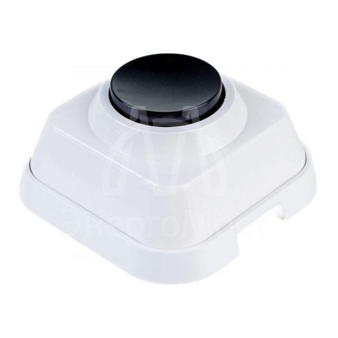 Выключатель кнопочный ОП 0.4А 250В для электрозвонка DIY SE A1-04-011