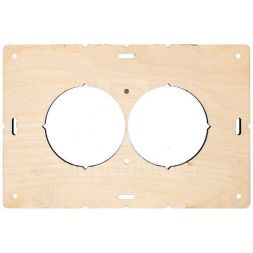 Шаблон для подрозетников c 2 отв. d68мм Expert EKF sh-d68-2