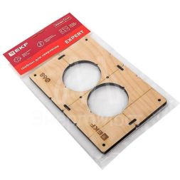 Шаблон для подрозетников c 2 отв. d68мм Expert EKF sh-d68-2