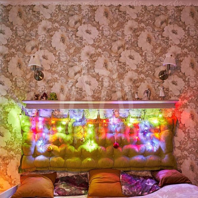 Гирлянда &amp;quot;Айсикл&amp;quot; (бахрома) 1.8х0.5м 48LED мультиколор 3Вт 230В IP20 провод прозр. Neon-Night 255-019