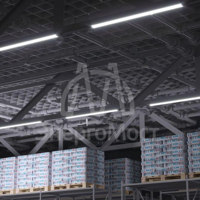 Светильник светодиодный WLF-2 50Вт 5000лм 6500К IP40 1492х75х25мм призма сталь GAUSS 814426350