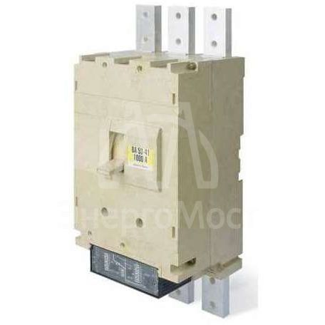 Выключатель автоматический 3п 1000А 50кА ВА55-41 340010 ЭР 660В передн. подкл.: Cu шина; кабель с каб. наконечн. Контактор 1002545