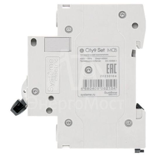 Выключатель автоматический (АВ) С 6А 2P 4.5кА 230В City9 Set SE C9F34206