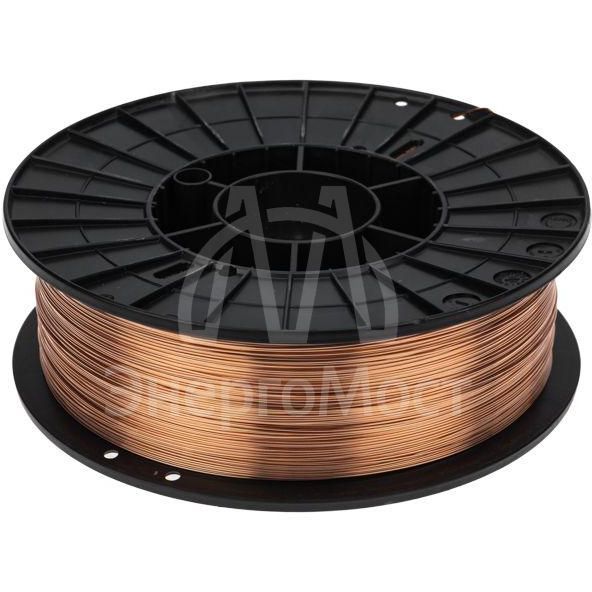 Проволока сварочная омедненная Св08Г2С-О (ER70S-6; SG2) 5кг 1.0мм D200 Kranz KR-11-0982-5