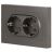 Розетка 2-м СП Accent 6-205-09 16А IP20 250В 2P+E Schuko AL/CU титан Intro Б0063500