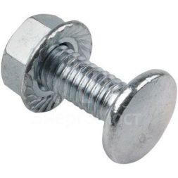 Комплект соединительный 6х10 (винт с подголовником+гайка с фланцем М6) EKF wgm6x10