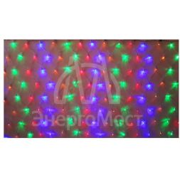 Гирлянда-сетка NTLD144C-M 1.5х1м 144 светодиода с доп. подключ. до 3 модулей IP20 разноцв. SHLights 4610003328672A