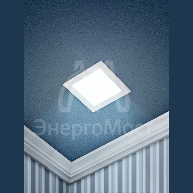 Светильник светодиодный 2-9-6K 9Вт 220В 6500К квадратный Эра Б0019837