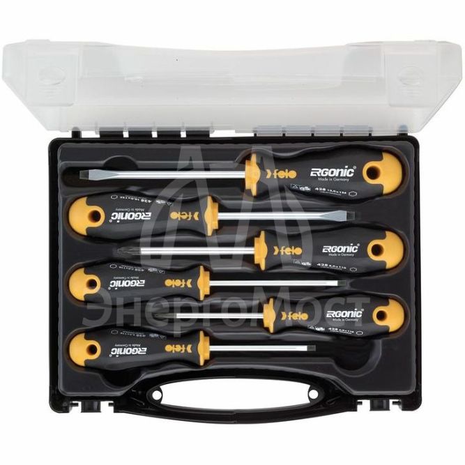Набор отверток Ergonic в кейсе (уп.6шт) Felo 40020636